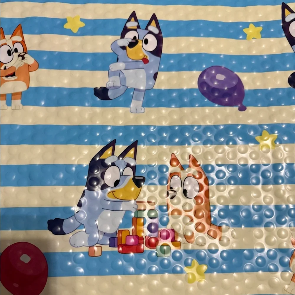 Bluey & Friends Bath Mat 15x 28 approx NWOT